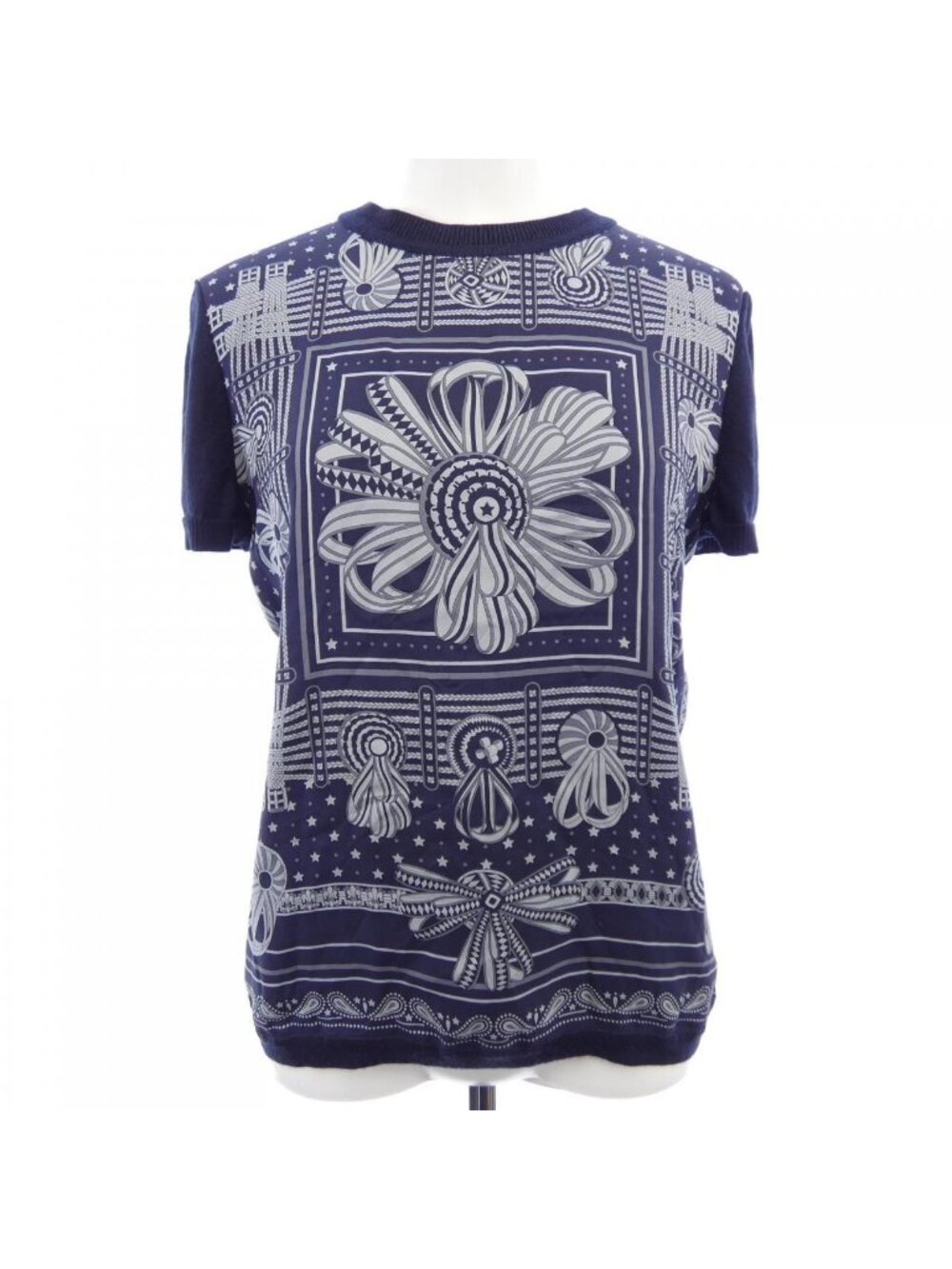 Hermes les Rubans du Cheval Twillaine Knit Sweater